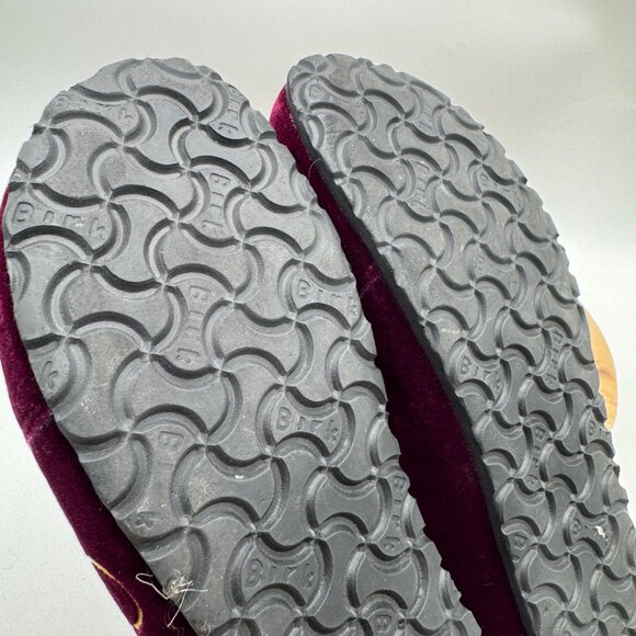 Papillo(Birkenstock) Velvet purple shoes Size 40 41  size 9.5 10 embroidered boh - Picture 16 of 16